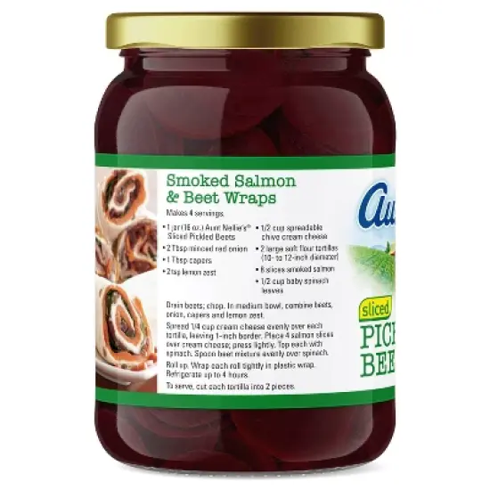 Aunt Nellie's Sliced Pickled Beets  - 16oz image {1}
