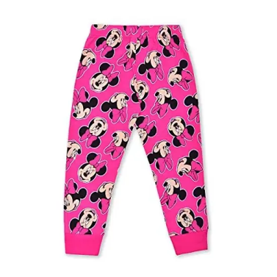 Disney Girl's 2-Pack Minnie Mouse Long Raglan Sleeve Graphic Tee and Jogger Pant  for kids image {2}