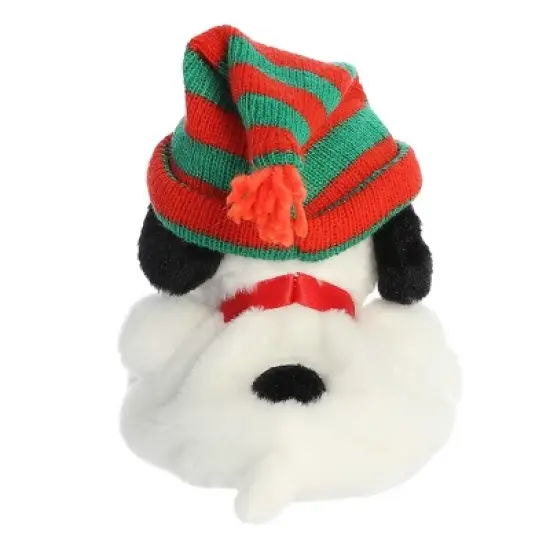 Aurora Mini Palm Pals Snoopy Beanie Peanuts Festive Stuffed Animal White 5" image {3}