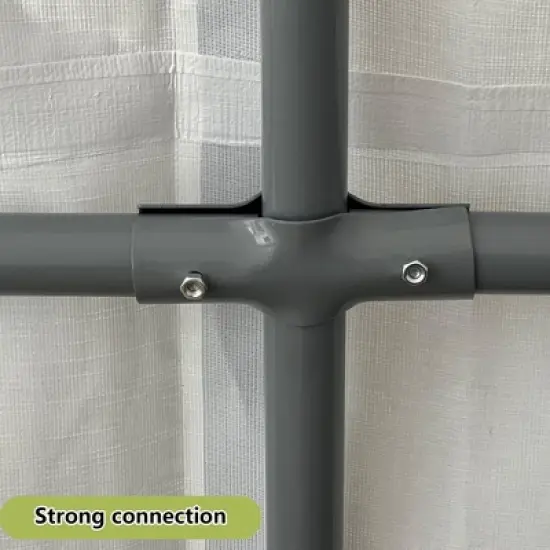 8 x 8 FT Outdoor Storage Shelter Shed, Portable Garage Shelter with Roll up Zipper Door, Heavy Duty Storage Tent Shed for Motorcycle Gardening Tools image {5}