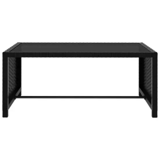 vidaXL Reclining Garden Chair Set of 3 Black image {8}