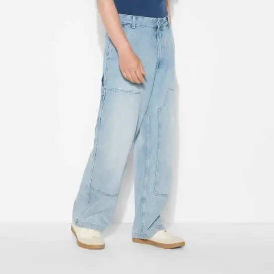 Men's Baggy Carpenter Pants - Original Use&trade; Light Wash Denim image {1}