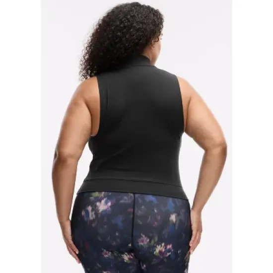 Peloton Women's Cadent Mock Neck Tank, Black image {6}