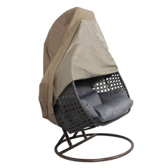 LeisureMod UV-Protection, Waterproof, Double Hanging Egg Swing Chair Cover image {12}