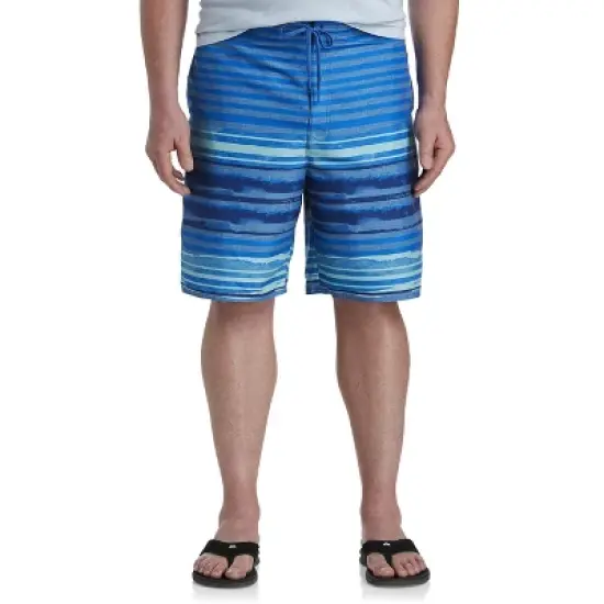True Nation Watercolor Stripe Swim Trunks - Men's Big and Tall image {3}