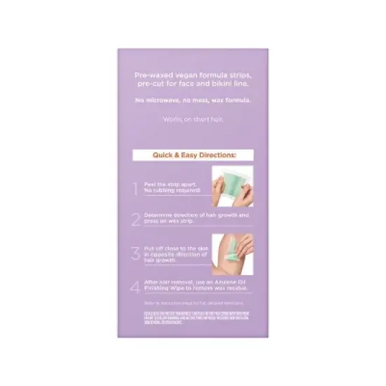 Sally Hansen Wax Strips for Face & Bikini - 20ct image {1}