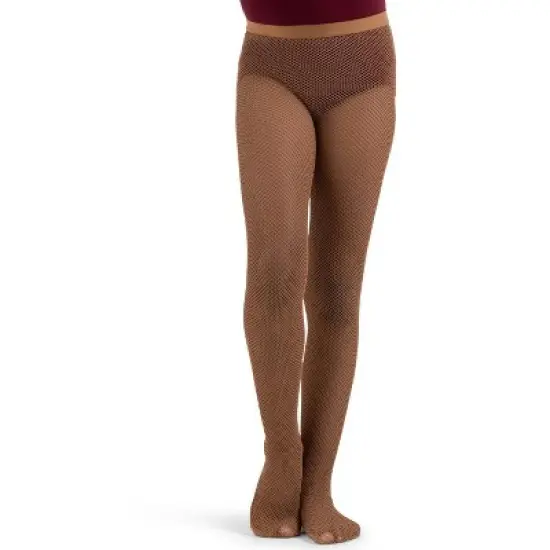 Capezio Professional Fishnet Seamless Tight - Girls image {3}