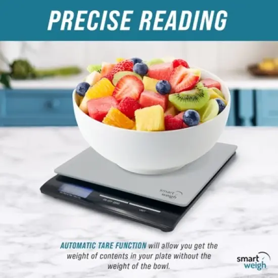 Smart Weigh PL11B Digital Scale with Large Display and Tempered Glass Platform image {4}