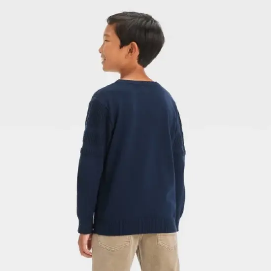 Boys' Crewneck Knit Pullover Sweater - Cat & Jack&trade; image {1}