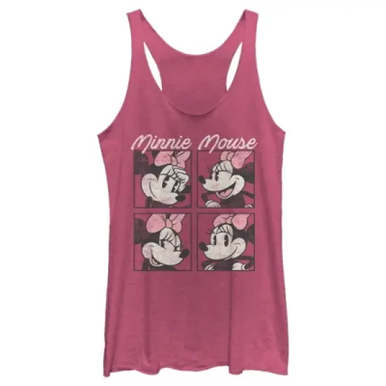 Women's Mickey & Friends Retro Minnie Boxes Racerback Tank Top image {3}