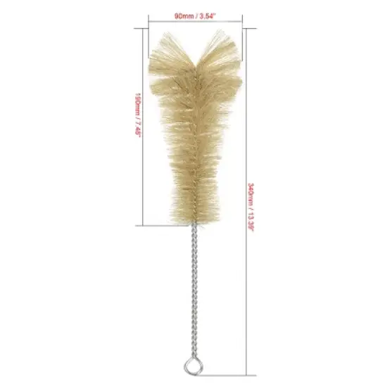 Unique Bargains Laboratory Test Tube 500ml Conical Flask Bristles Cleaning Brush image {1}