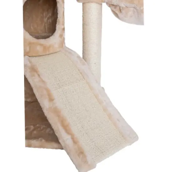 Armarkat Classic Real Wood Cat Tree With Multiple Features, Jackson Galaxy Approved, Four Levels With Rope, Basket, Ramp, Perch, and Condo image {6}
