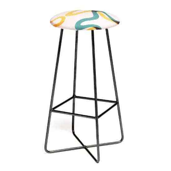 ThirtyOne Illustrations Streamers Barstool - Deny Designs image {2}