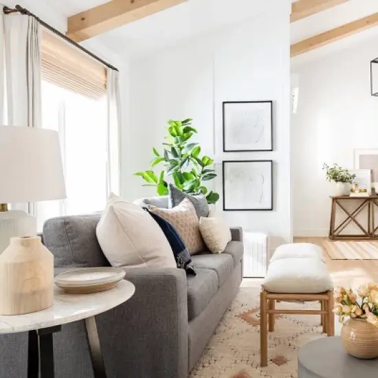 Mercer Rolled Upholstered Armchair with Casters - Threshold&trade; designed with Studio McGee image {8}