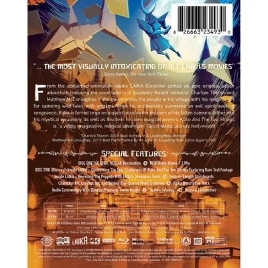 Kubo and the Two Strings (Steelbook) (4K/UHD)(2023) image {2}