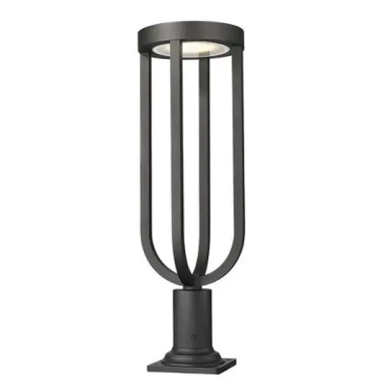 Z-Lite Leland 1 - Light Lantern in  Sand Black image {4}