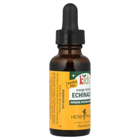 Herb Pharm Kids Echinacea, Alcohol Free, Orange Flavored, 1 fl oz (30 ml) image {3}