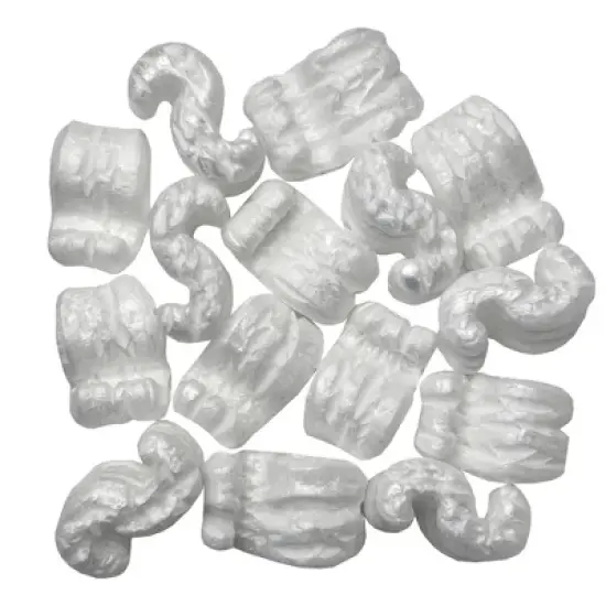 UOFFICE 14 Cubic Feet Polystyrene Packing Peanuts for Packaging, Shipping, and Void Fill image {2}