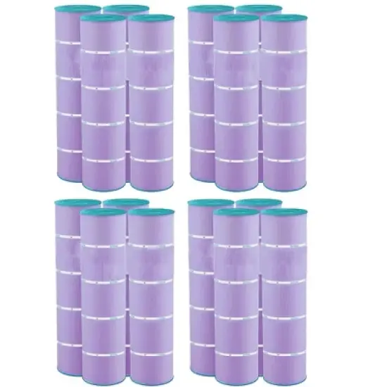 Hurricane 16 Pack HF7471-04P Platinum Purple Pool and Spa Filter Cartridge Replacement for PCC105, Unicel C-7471, Filbur FC-1977 image {6}