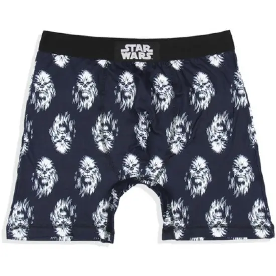 Star Wars Mens' 2 Pack Chewbacca Boxers Underwear Boxer Briefs Black image {1}