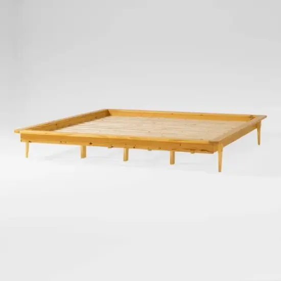 Boho Solid Wood King Platform Bed - Saracina Home image {8}