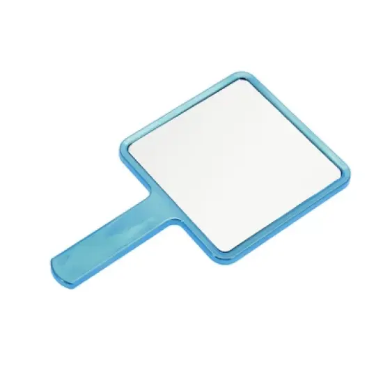 Unique Bargains Portable Chrome Handheld Mirror 1 Pc image {4}