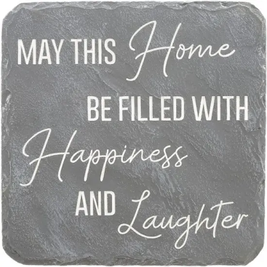 Pavilion Gift Company - Happiness & Laughter - 7.75" x 7.75" Garden Stone - Stepping Stones and Pathways image {7}