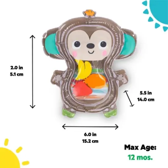 Bright Starts Tummy Time Water Mat - Hungry Monkey image {5}