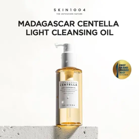 SKIN1004 Madagascar Centella Light Cleansing Oil Korean Skincare Soothing and Gentle Oil Cleanser for Makeup Impurities Removal - 200ml image {2}