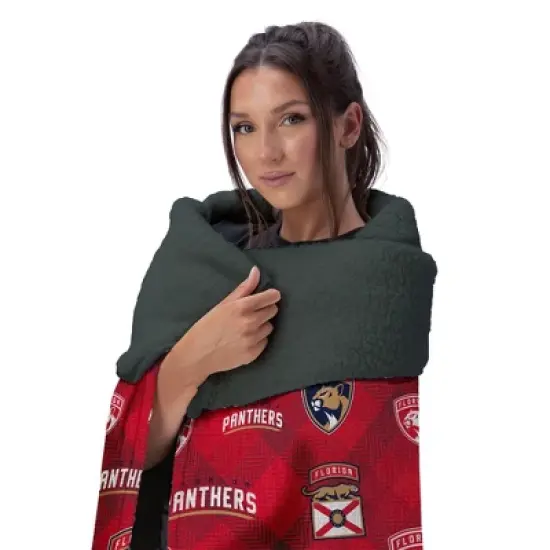NHL Florida Panthers 60"x70" Uplift Chenille Throw Blanket image {2}