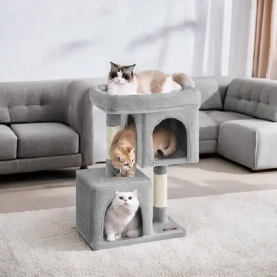 Cat Tree, 29.1-Inch Cat Tower, Cat Condo for Large Cats up to 11 lb, Large Cat Perch, 2 Cat Caves, Scratching Post, Cat Houses for Indoor Cats image {7}