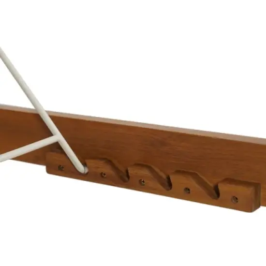 Christopher Knight Home Emile Outdoor Mesh and Acacia Wood Chaise Lounge image {8}