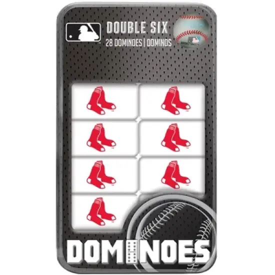 MasterPieces Officially Licensed MLB Boston Red Sox 28 Piece Dominoes Game for Adults image {1}