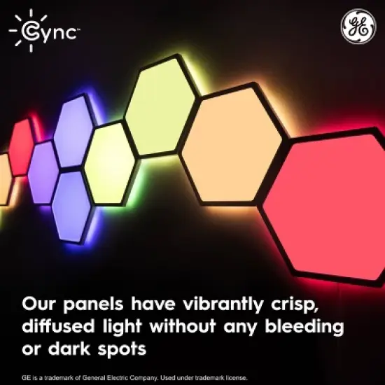 GE Cync Dynamic Effect 5pk Novelty Tile Lights image {6}