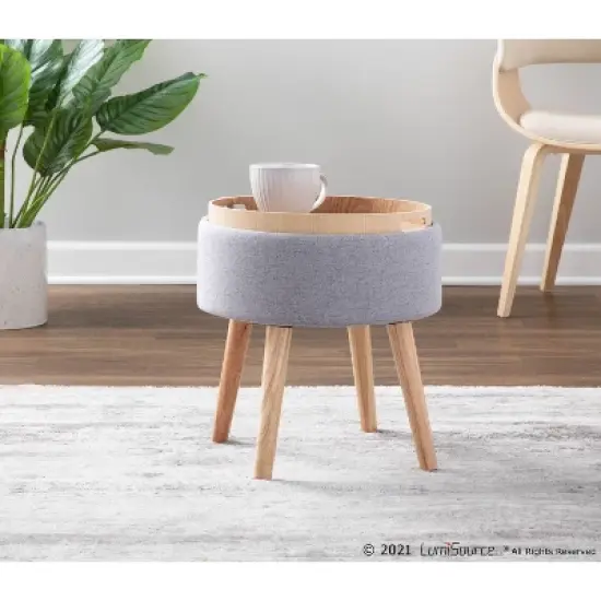 Tray Foot Stool Ottoman - LumiSource
 image {9}