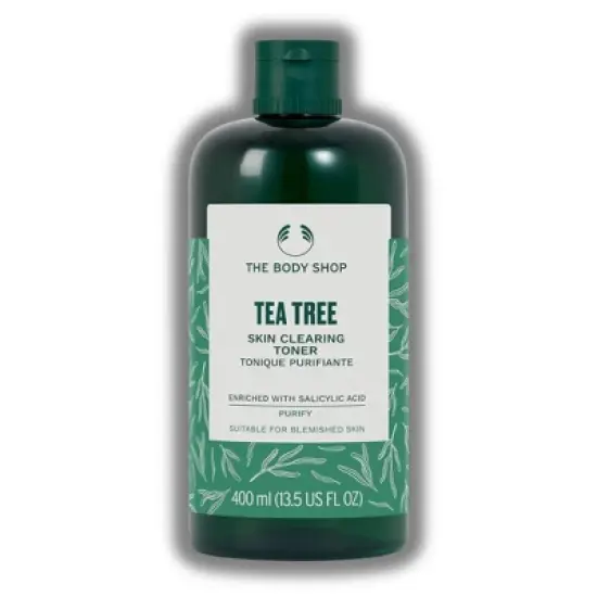 The Body Shop - Tea Tree Skin Clearing Toner  (13.5 oz XXL LARGE SIZE) reduce the appearance of blemishes | Super refreshing formula image {6}