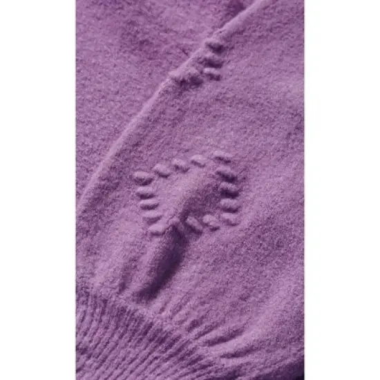 Women's Plus Size Nicky Pom Pom Sweater - wisteria | AVENUE image {6}