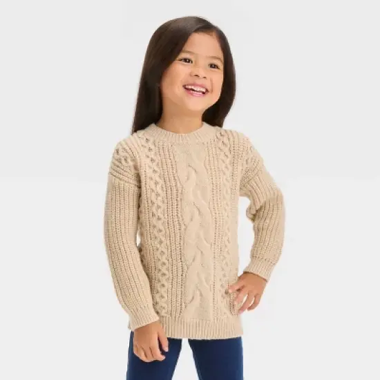 Toddler Girls' Cable Pullover Sweater - Cat & Jack&trade; image {5}