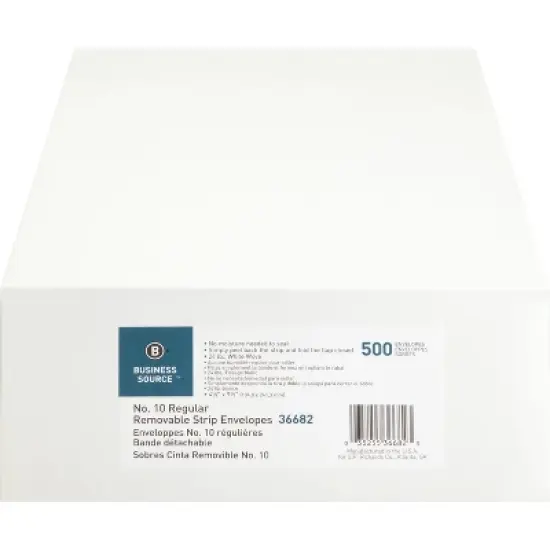 Business Source Regular Tint Peel/Seal Envelopes image {3}
