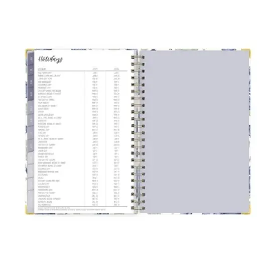 Ivory Paper Co 2024 Planner 8"x5" Weekly/Monthly Wirebound Mariposas image {11}