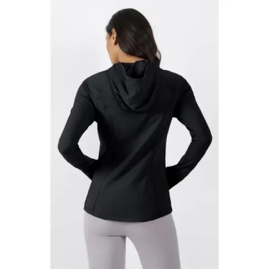 Yogalicious - Women's Slim Fit Hooded Track Jacket image {3}