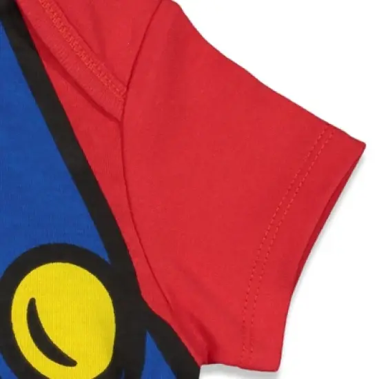 SUPER MARIO Nintendo Mario Luigi Baby Bodysuit and Hat Set Newborn to Infant image {4}