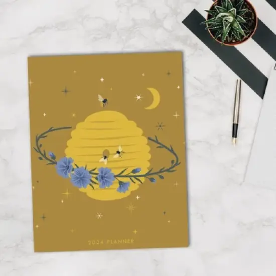 Willow Creek Press 2024 Monthly Planner 9.5"x7.5" Honey Bee image {3}