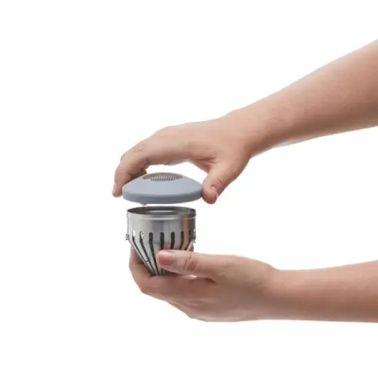 Rabbit 20 fl oz Liquor Infusing Decanter: Stainless Steel & Glass Carafe for Cold Beverages, Hand Wash, Clear image {9}