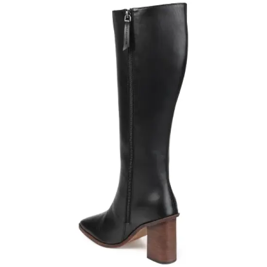 Journee Signature Extra Wide Calf Women's Genuine Leather Tru Comfort Foam&trade; Tamori Boot image {6}