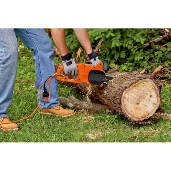 Black & Decker BECS600 8 Amp 14 in. Corded Chainsaw image {4}