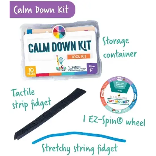 Carson Dellosa Education Be Clever Wherever Calm Down Kit Manipulative, Grade K-5 image {1}