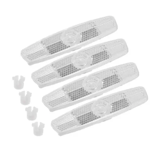 Unique Bargains Bicycle Warning Reflector for Bike Bicycle ABS 4pcs image {6}