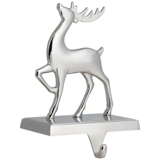 Northlight Reindeer Christmas Stocking Holder - 6" - Silver image {4}