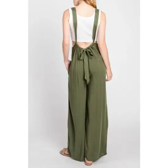 August Sky Women's Suspender Style Jumpsuit image {2}